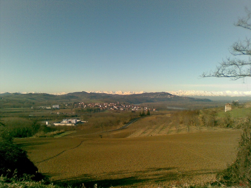 Immagini e Fotografie di vedute di paesaggi del Comune di Pontestura  (AL). 