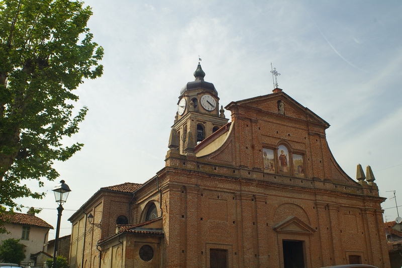 Veduta del paesaggio del pregevolissimo borgo di Mirabello Monferrato.