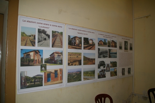 FOTO DELL'INUGURAZIONE NUOVA SEDE OSSERVATORIO del paesaggio presso l'ex-Stazione Ferroviaria di Chiusano d'Asti.