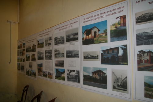 FOTO DELL'INUGURAZIONE NUOVA SEDE OSSERVATORIO del paesaggio presso l'ex-Stazione Ferroviaria di Chiusano d'Asti.