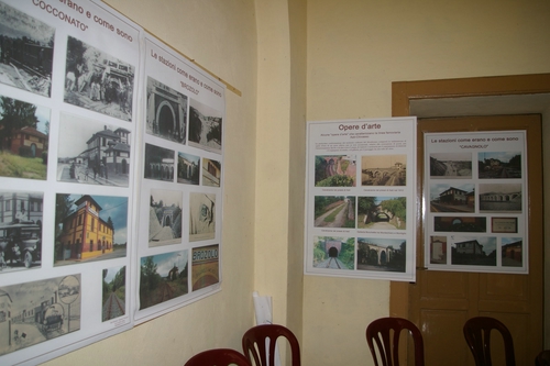 FOTO DELL'INUGURAZIONE NUOVA SEDE OSSERVATORIO del paesaggio presso l'ex-Stazione Ferroviaria di Chiusano d'Asti.