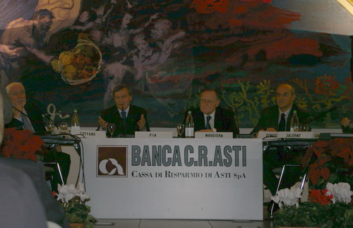Relazione del Presidente della Cassa di Risparmio di Asti, Dott. Aldo Pia.