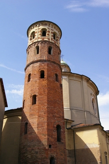 Foto della visita alla Torre rossa o di San Secondo di Asti nell'ambito della Rassegna VerdeTerra 2007.