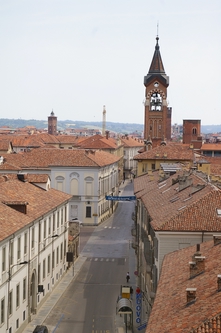 Foto della visita alla Torre rossa o di San Secondo di Asti nell'ambito della Rassegna VerdeTerra 2007.