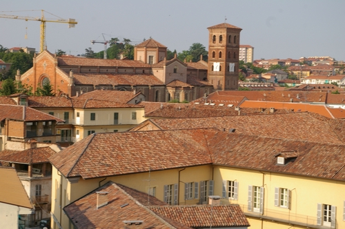 Foto della visita alla Torre rossa o di San Secondo di Asti nell'ambito della Rassegna VerdeTerra 2007.