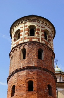 Foto della visita alla Torre rossa o di San Secondo di Asti nell'ambito della Rassegna VerdeTerra 2007.