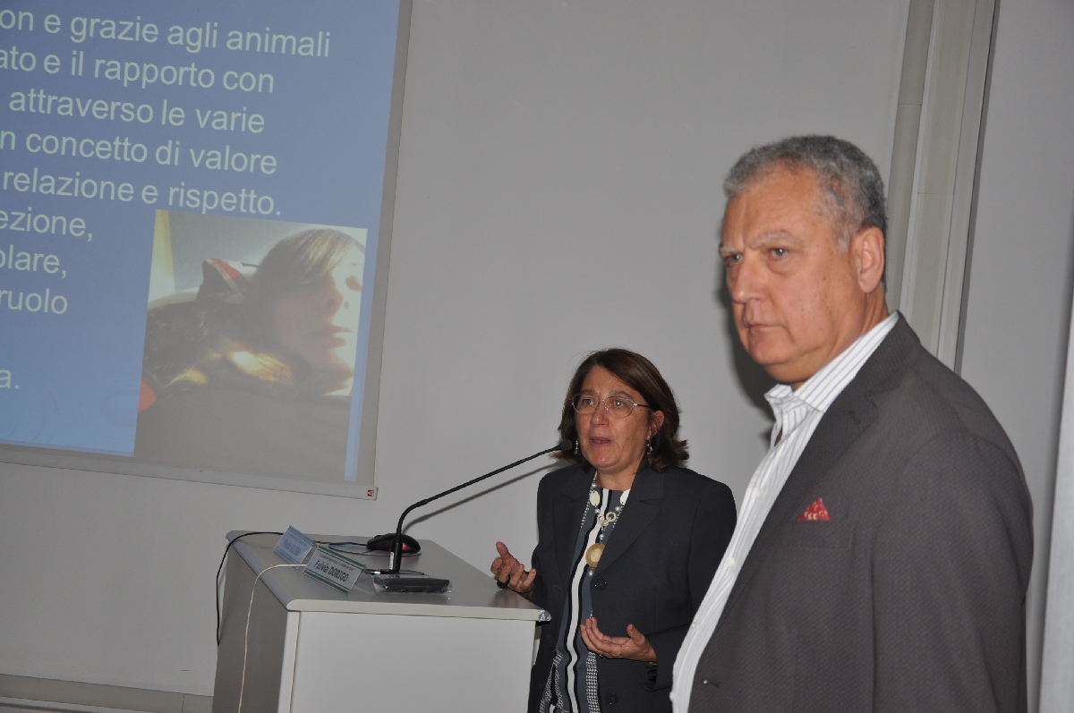 Relazione della Dott.ssa Fulvia Dorigo (Asl di Asti - Ordine dei Medici Veterinari della Provincia di Asti) e del Dott. Paolo Guiso (Componente Commissione regionale terapia delle attività assistite) su "Gli animali come Co-terapeuti".