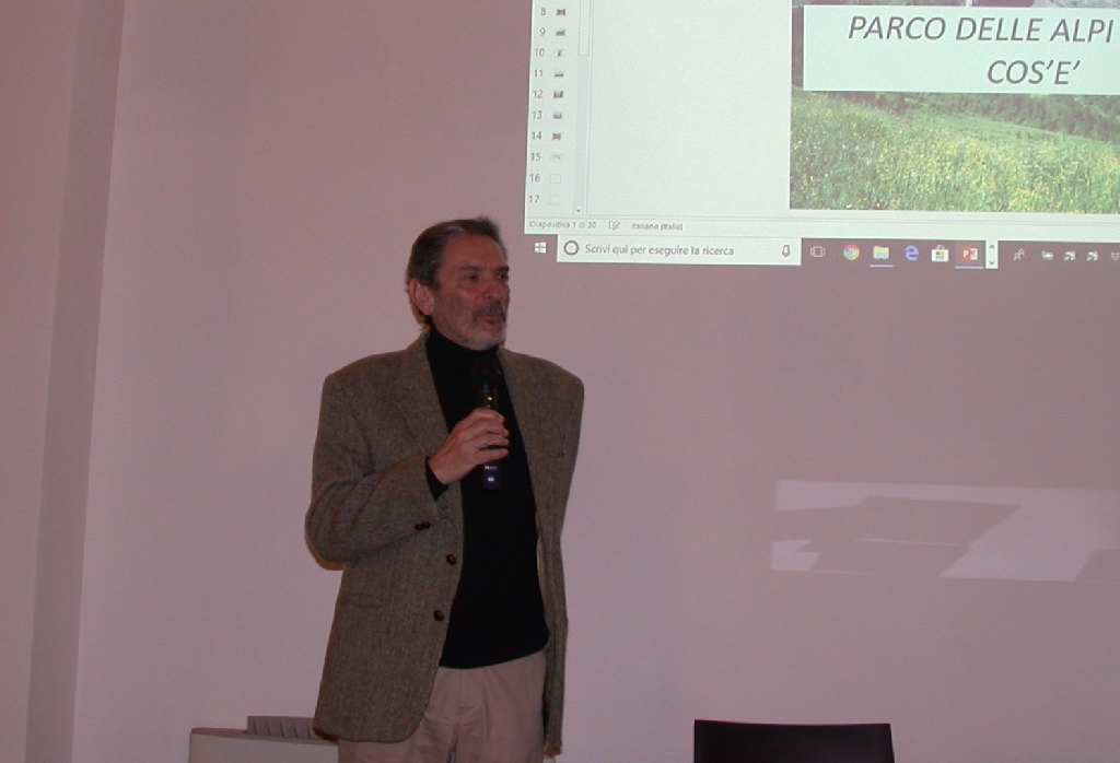 Intervento di Claudio Rolando, Biologo e Già Direttore delle aree protette del Sistema Parchi del Piemonte [Foto di Massimo Badino].
