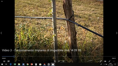 Video 3 di verifica/collaudo del funzionamento dell impianto di irrigazione a servizio degli alberi messi a dimora per la realizzazione del Parco della Salute dell Ospedale Cardinal Massaia di Asti.