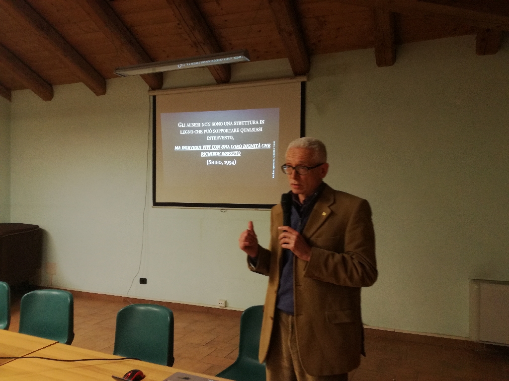 Relazione sulla potatura degli alberi ornamentali da parte del Dott. Agr. Massimo Tirone (Già Presidente dell Ordine dei Dottori agronomi e Dottori forestali della provincia di Torino) [FOTO di Riccardo Palma].