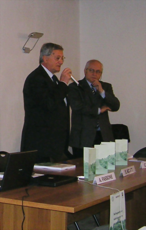 Prof. Bruno Giau (Preside della Facoltà di Agraria dell'Università di Torino).