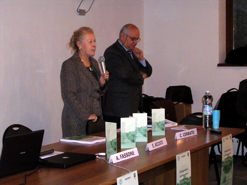 Prof.ssa Elena Accati (Responsabile del Progetto di ricerca) e Dott. Carlo Cerrato (Caporedattore TGR Piemonte).