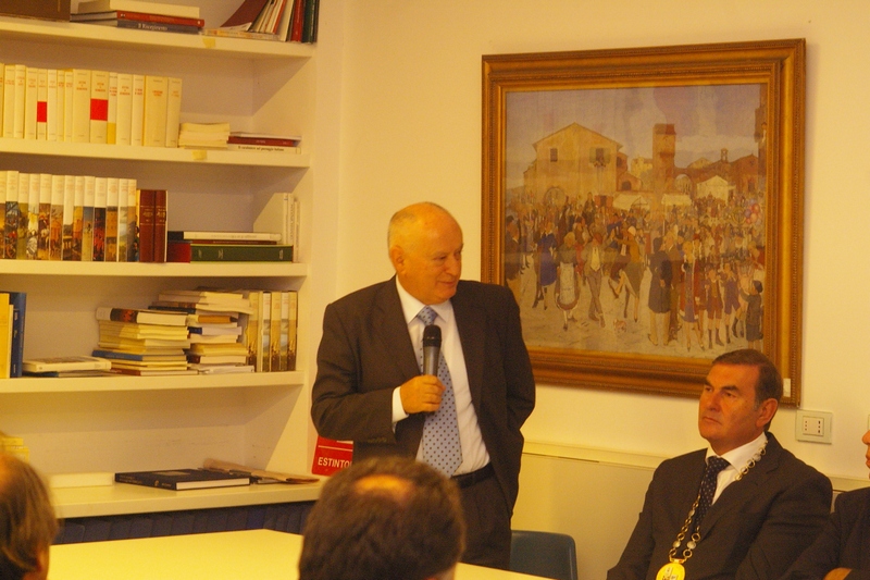Saluto del Dott. Augusto Marinelli (Presidente della Commissione Premio Eco the and City Giovanni Spadolini).