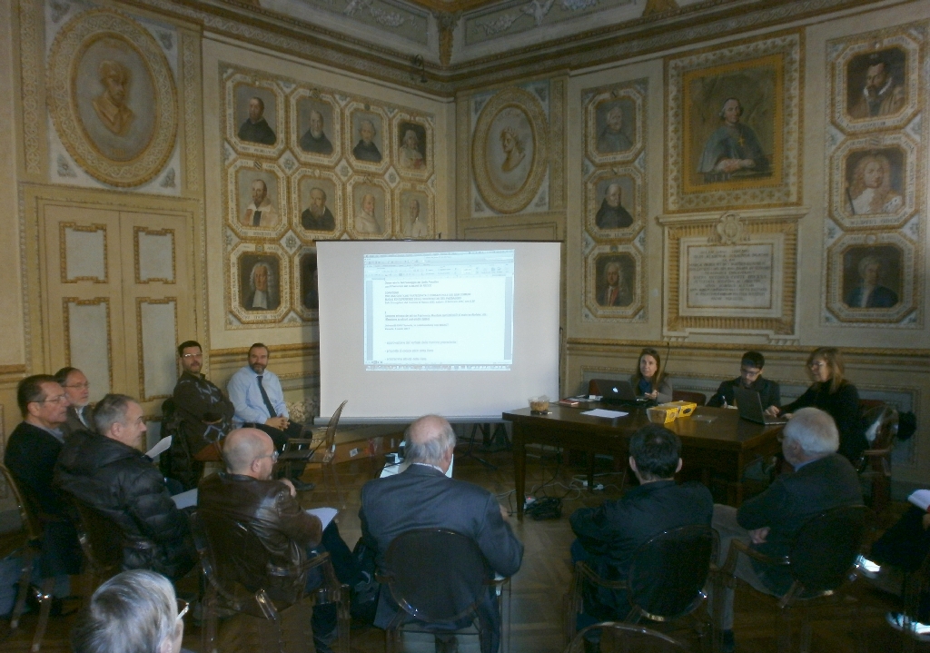 Illustrazione da parte della Presidente della Rete degli Osservatori del Paesaggio del Piemonte, la Prof.ssa Daniela Bosia, l Ordine del Giorno della riunione.