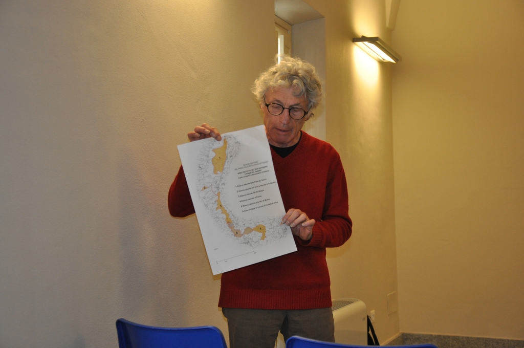 Riflessioni conclusive presso il Museo Paleontologico Territoriale dell Astigiano, Prof. Gianfranco Miroglio, sul tema del nuovo sistema delle aree umide dell Astigiano.