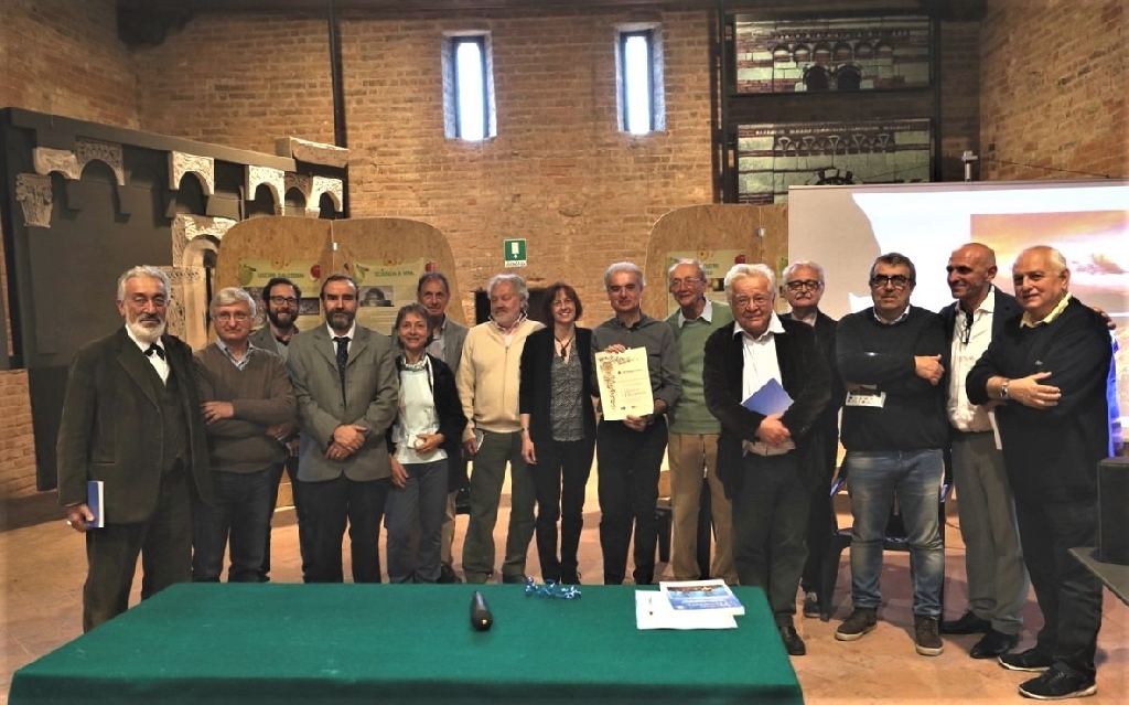  Foto ricordo al termine della Cerimonia di consegna del Premio "Alfiere del paesaggio 2018 con Franco Correggia.
