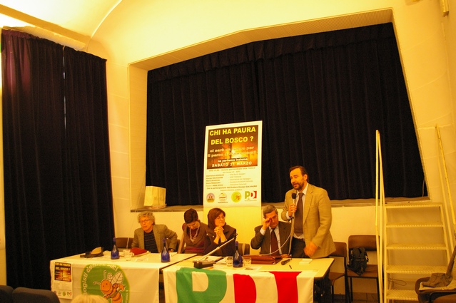 Relazione di Marco Devecchi, Presidente dell'Osservatorio del Paesaggio per il Monferrato e l'Astigiano. Foto di Valentina Cerigo.